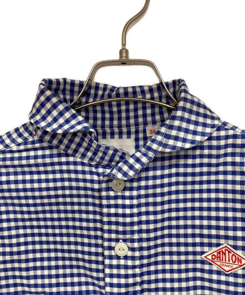 DANTON（ダントン）DANTON (ダントン) 丸襟ポケット付きプルオーバーシャツ スカイブルー サイズ:Sの古着・服飾アイテム