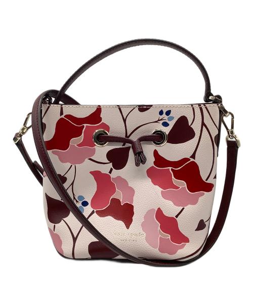 Kate Spade（ケイトスペード）Kate Spade (ケイトスペード) 2WAYショルダーバッグ レッド×ピンクの古着・服飾アイテム