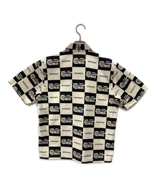WEIRDO（ウィアード）WEIRDO (ウィアード) RINGING - S/S SHIRTS ベージュ×ブラック サイズ:S 未使用品の古着・服飾アイテム