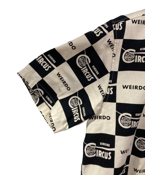 WEIRDO（ウィアード）WEIRDO (ウィアード) RINGING - S/S SHIRTS ベージュ×ブラック サイズ:S 未使用品の古着・服飾アイテム