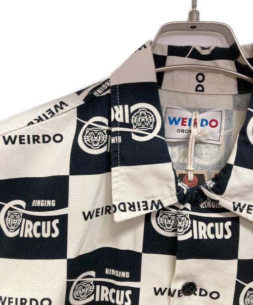 WEIRDO（ウィアード）WEIRDO (ウィアード) RINGING - S/S SHIRTS ベージュ×ブラック サイズ:S 未使用品の古着・服飾アイテム