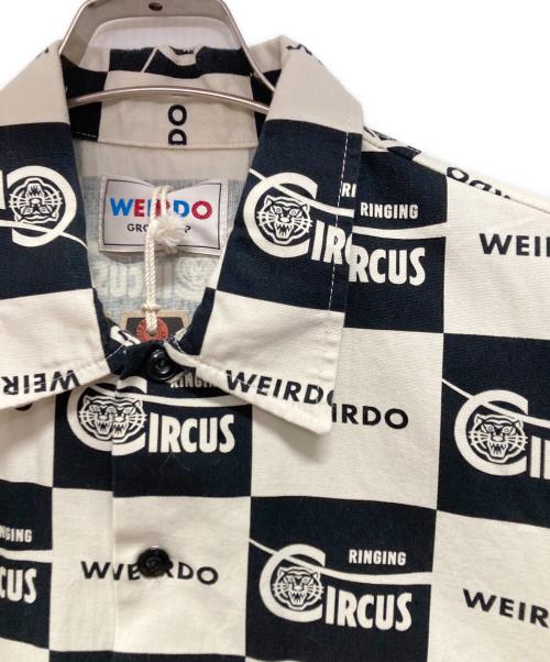 WEIRDO（ウィアード）WEIRDO (ウィアード) RINGING - S/S SHIRTS ベージュ×ブラック サイズ:S 未使用品の古着・服飾アイテム