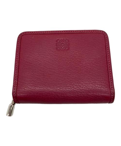 LOEWE（ロエベ）LOEWE (ロエベ) ラウンドファスナー財布 エンジの古着・服飾アイテム