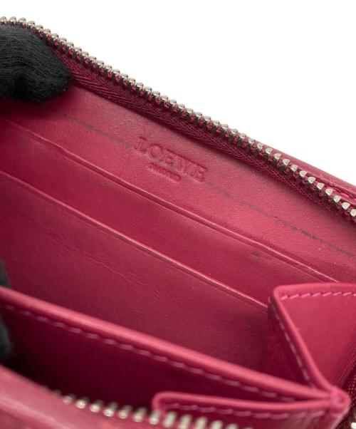 LOEWE（ロエベ）LOEWE (ロエベ) ラウンドファスナー財布 エンジの古着・服飾アイテム