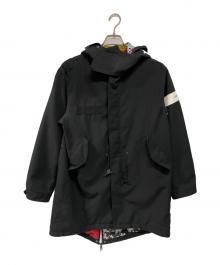 uniform experiment（ユニフォームエクスペリメント）の古着「フーデッドコート」｜ブラック