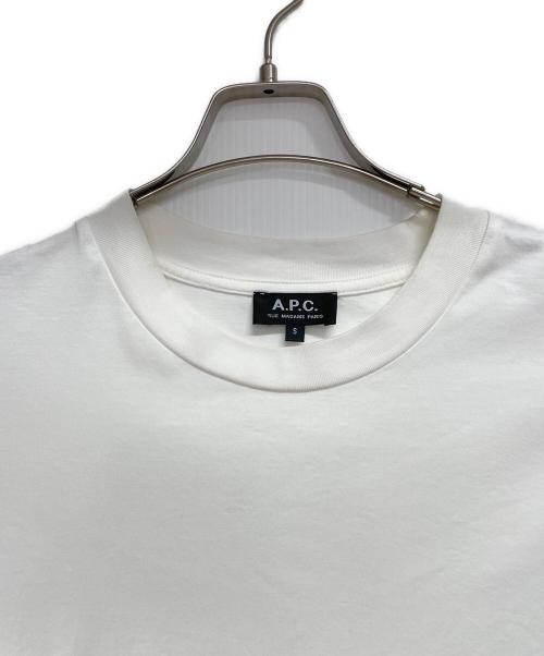 A.P.C.（アーペーセー）A.P.C. (アーペーセー) 半袖カットソー ホワイト サイズ:Sの古着・服飾アイテム