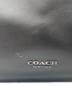 中古・古着 COACH (コーチ) グラハム フォールドオーバー トート シグネチャー ブラック：14000円