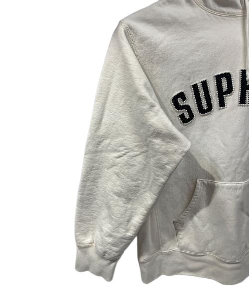 SUPREME（シュプリーム）Supreme (シュプリーム) 21AW PEARL LOGO HOODET SWEATSHIRT アイボリー サイズ:Lの古着・服飾アイテム
