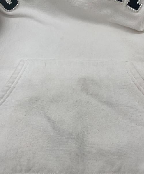 SUPREME（シュプリーム）Supreme (シュプリーム) 21AW PEARL LOGO HOODET SWEATSHIRT アイボリー サイズ:Lの古着・服飾アイテム