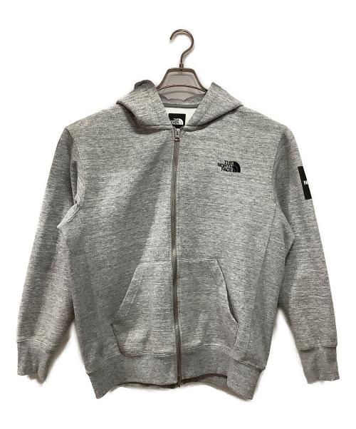 THE NORTH FACE（ザ ノース フェイス）THE NORTH FACE (ザ ノース フェイス) スクエアロゴ フルジップパーカー グレー サイズ:Lの古着・服飾アイテム
