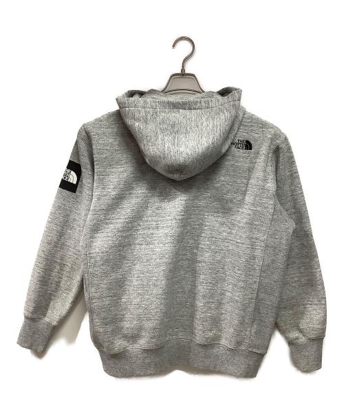 THE NORTH FACE（ザ ノース フェイス）THE NORTH FACE (ザ ノース フェイス) スクエアロゴ フルジップパーカー グレー サイズ:Lの古着・服飾アイテム