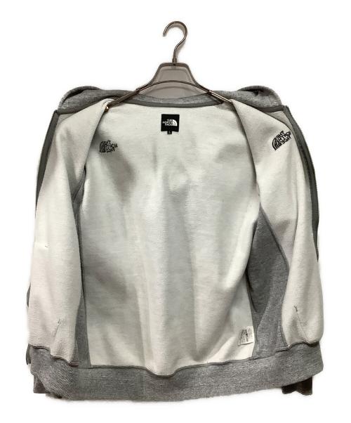 THE NORTH FACE（ザ ノース フェイス）THE NORTH FACE (ザ ノース フェイス) スクエアロゴ フルジップパーカー グレー サイズ:Lの古着・服飾アイテム
