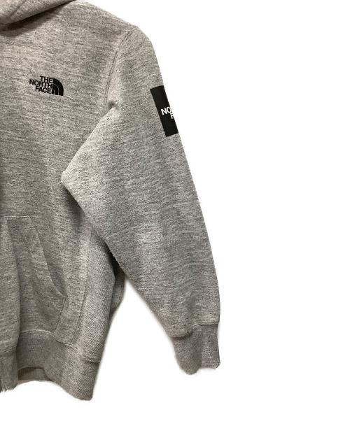 THE NORTH FACE（ザ ノース フェイス）THE NORTH FACE (ザ ノース フェイス) スクエアロゴ フルジップパーカー グレー サイズ:Lの古着・服飾アイテム