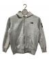 THE NORTH FACE（ザ ノース フェイス）の古着「スクエアロゴ フルジップパーカー」｜グレー