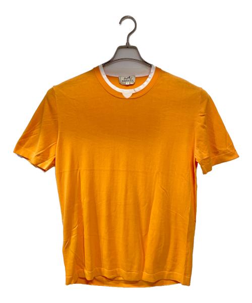 HERMES（エルメス）HERMES (エルメス) 半袖カットソー オレンジ サイズ:XLの古着・服飾アイテム