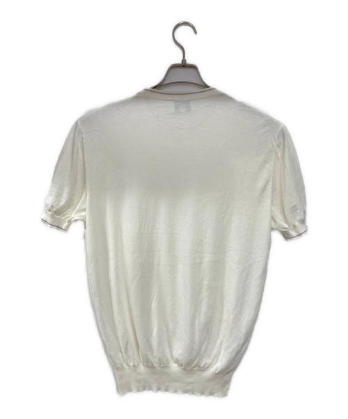 HERMES（エルメス）HERMES (エルメス) 半袖ニット ベージュ サイズ:Lの古着・服飾アイテム