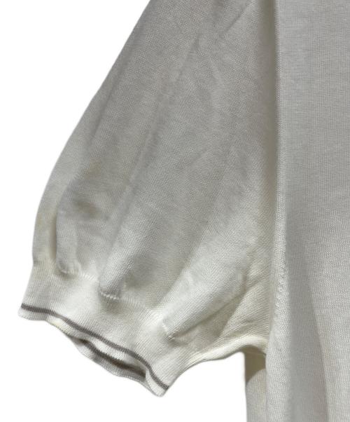 HERMES（エルメス）HERMES (エルメス) 半袖ニット ベージュ サイズ:Lの古着・服飾アイテム