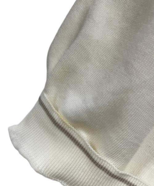HERMES（エルメス）HERMES (エルメス) 半袖ニット ベージュ サイズ:Lの古着・服飾アイテム