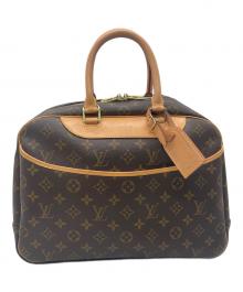 LOUIS VUITTON（ルイ ヴィトン）の古着「ドーヴィル M47270/ボーリングヴァニティ/ハンドバッグ/ボストンバッグ」｜ブラウン
