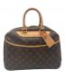 LOUIS VUITTON（ルイ ヴィトン）の古着「ドーヴィル M47270/ボーリングヴァニティ/ハンドバッグ/ボストンバッグ」｜ブラウン