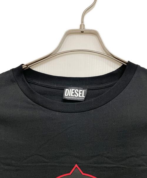 DIESEL（ディーゼル）DIESEL (ディーゼル) 半袖カットソー ブラック サイズ:XLの古着・服飾アイテム