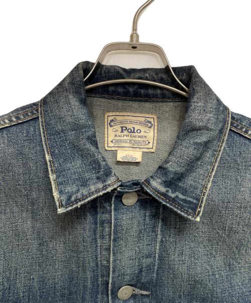 POLO RALPH LAUREN（ポロ・ラルフローレン）POLO RALPH LAUREN (ポロ・ラルフローレン) デニムジャケット ブルー サイズ:Sの古着・服飾アイテム