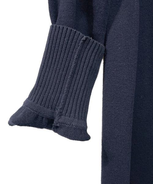 BLUE LABEL CRESTBRIDGE（ブルーレーベルクレストブリッジ）BLUE LABEL CRESTBRIDGE (ブルーレーベルクレストブリッジ) 長袖ワンピース ネイビー サイズ:38の古着・服飾アイテム