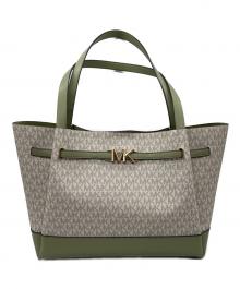 MICHAEL KORS（マイケル・コース）の古着「トートバッグ」｜ホワイト×グリーン