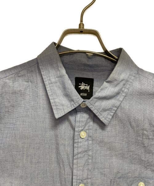 stussy（ステューシー）stussy (ステューシー) 半袖シャツ ブルー サイズ:Mの古着・服飾アイテム