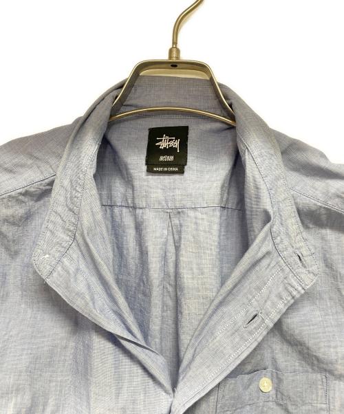 stussy（ステューシー）stussy (ステューシー) 半袖シャツ ブルー サイズ:Mの古着・服飾アイテム