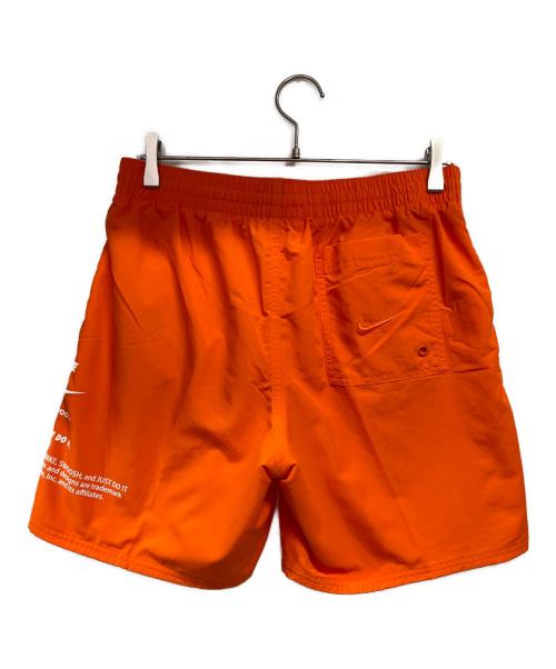 NIKE（ナイキ）NIKE (ナイキ) 水陸両用 グラフィック スペック 7 ボレーショーツ オレンジ サイズ:L 未使用品の古着・服飾アイテム