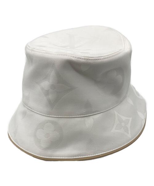 LOUIS VUITTON（ルイ ヴィトン）LOUIS VUITTON (ルイ ヴィトン) バケットハット ホワイトの古着・服飾アイテム