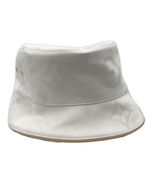 LOUIS VUITTON（ルイ ヴィトン）LOUIS VUITTON (ルイ ヴィトン) バケットハット ホワイトの古着・服飾アイテム