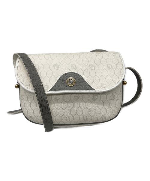Christian Dior（クリスチャン ディオール）Christian Dior (クリスチャン ディオール) ハニカム柄 ショルダーバッグ ホワイトの古着・服飾アイテム