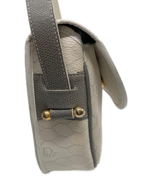 Christian Dior（クリスチャン ディオール）Christian Dior (クリスチャン ディオール) ハニカム柄 ショルダーバッグ ホワイトの古着・服飾アイテム