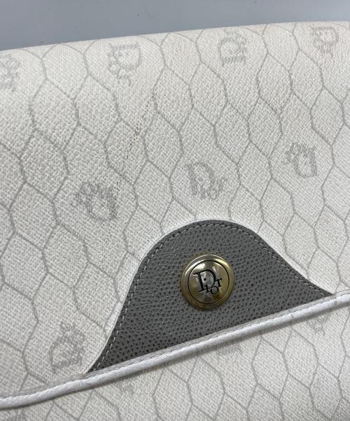 Christian Dior（クリスチャン ディオール）Christian Dior (クリスチャン ディオール) ハニカム柄 ショルダーバッグ ホワイトの古着・服飾アイテム