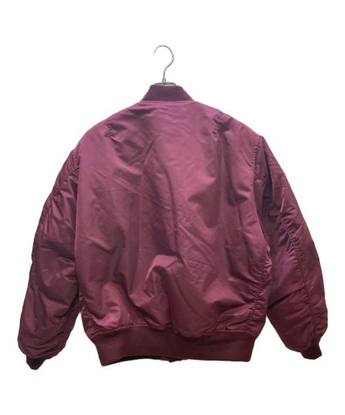 AVIREX（アヴィレックス）AVIREX (アヴィレックス) リバーシブル中綿ジャケット ボルドー×オレンジ サイズ:XLの古着・服飾アイテム