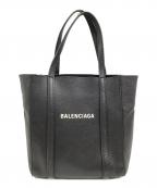 BALENCIAGAバレンシアガ）の古着「EVERYDAY XXS/2wayトートバッグ/トートバッグ/ショルダーバッグ/ロゴレザーバッグ」｜ブラック