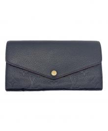 LOUIS VUITTON（ルイ ヴィトン）の古着「モノグラム・アンプラント ポルトフォイユ・サラ/長財布」｜ネイビー