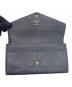中古・古着 LOUIS VUITTON (ルイ ヴィトン) モノグラム・アンプラント ポルトフォイユ・サラ/長財布 ネイビー サイズ:-：30000円