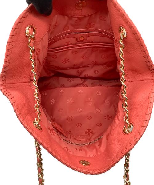 TORY BURCH（トリーバーチ）TORY BURCH (トリーバーチ) チェーントートバッグ ピンクの古着・服飾アイテム