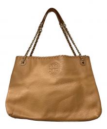 TORY BURCH（トリーバーチ）の古着「チェーンショルダーバッグ」｜ベージュ
