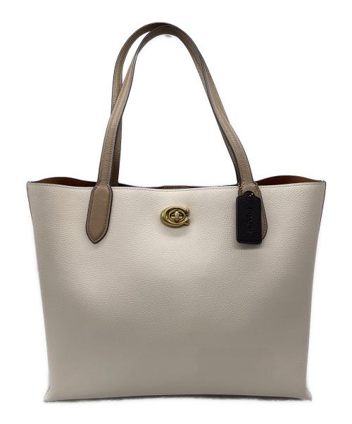 COACH（コーチ）COACH (コーチ) ウィロウ トート カラーブロック アイボリーの古着・服飾アイテム