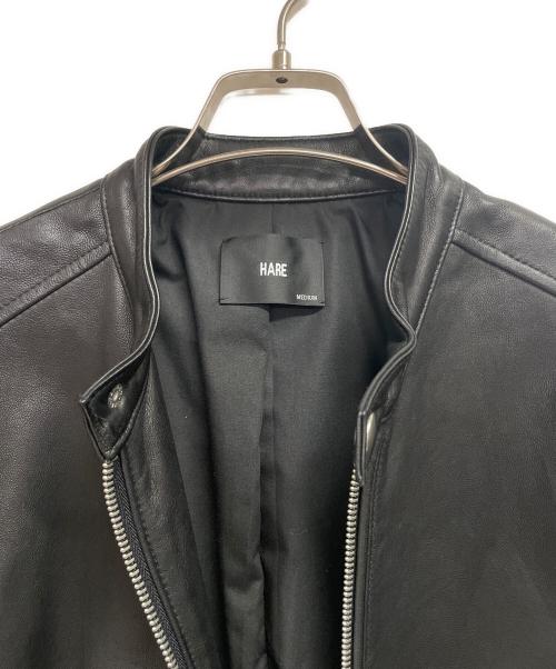 HARE（ハレ）HARE (ハレ) ライダースジャケット ブラック サイズ:Mの古着・服飾アイテム