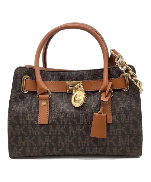 MICHAEL KORS（マイケルコース）MICHAEL KORS (マイケルコース) 2WAYバッグ ブラウンの古着・服飾アイテム