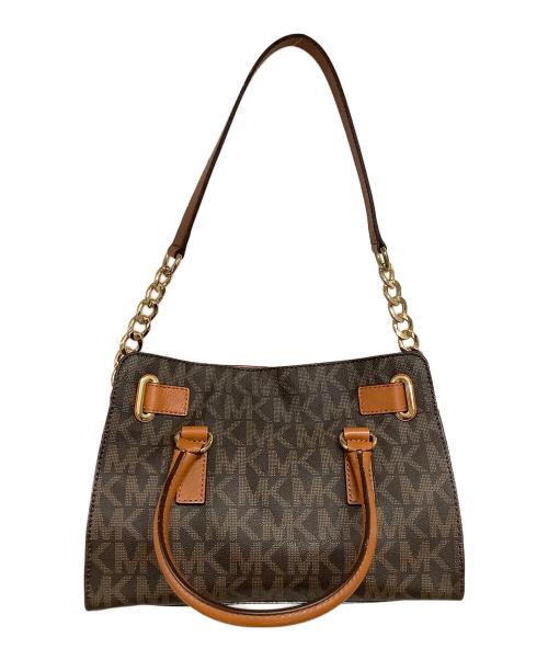 MICHAEL KORS（マイケルコース）MICHAEL KORS (マイケルコース) 2WAYバッグ ブラウンの古着・服飾アイテム