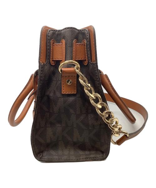 MICHAEL KORS（マイケルコース）MICHAEL KORS (マイケルコース) 2WAYバッグ ブラウンの古着・服飾アイテム