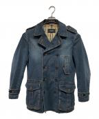 BURBERRY BLACK LABELバーバリーブラックレーベル）の古着「トレンチコート」｜ネイビー