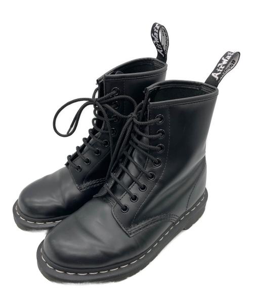 Dr.Martens（ドクターマーチン）Dr.Martens (ドクターマーチン) ホワイトステッチ 8 ホール ブーツ ブラック サイズ:UK 5の古着・服飾アイテム