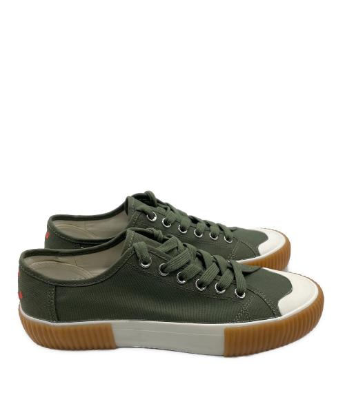 PS Paul Smith（ＰＳポールスミス）PS Paul Smith (ＰＳポールスミス) キャンバススニーカー グリーン サイズ:UK-9 未使用品の古着・服飾アイテム